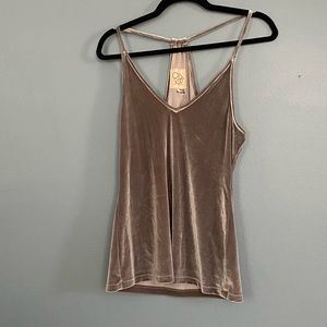 Gray Chaser Brand Racerback Velour Tank